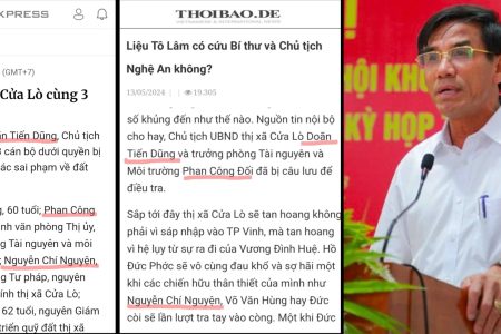 Từ Cửa Lò (Nghệ An) lửa sẽ cháy lan dần đến những lãnh đạo cấp cao