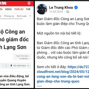 Lần lượt thay hết dàn lãnh đạo công an Lạng Sơn vì làm gián điệp cho Trung Quốc