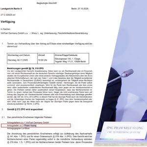 Shocking: Vietnamese billionair Pham Nhat Vuong summoned by Germany’s court